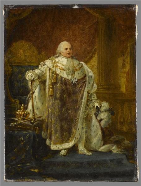 Portrait De Louis Xviii En Costume Royal — Antoine-jean Gros (baron Gros)