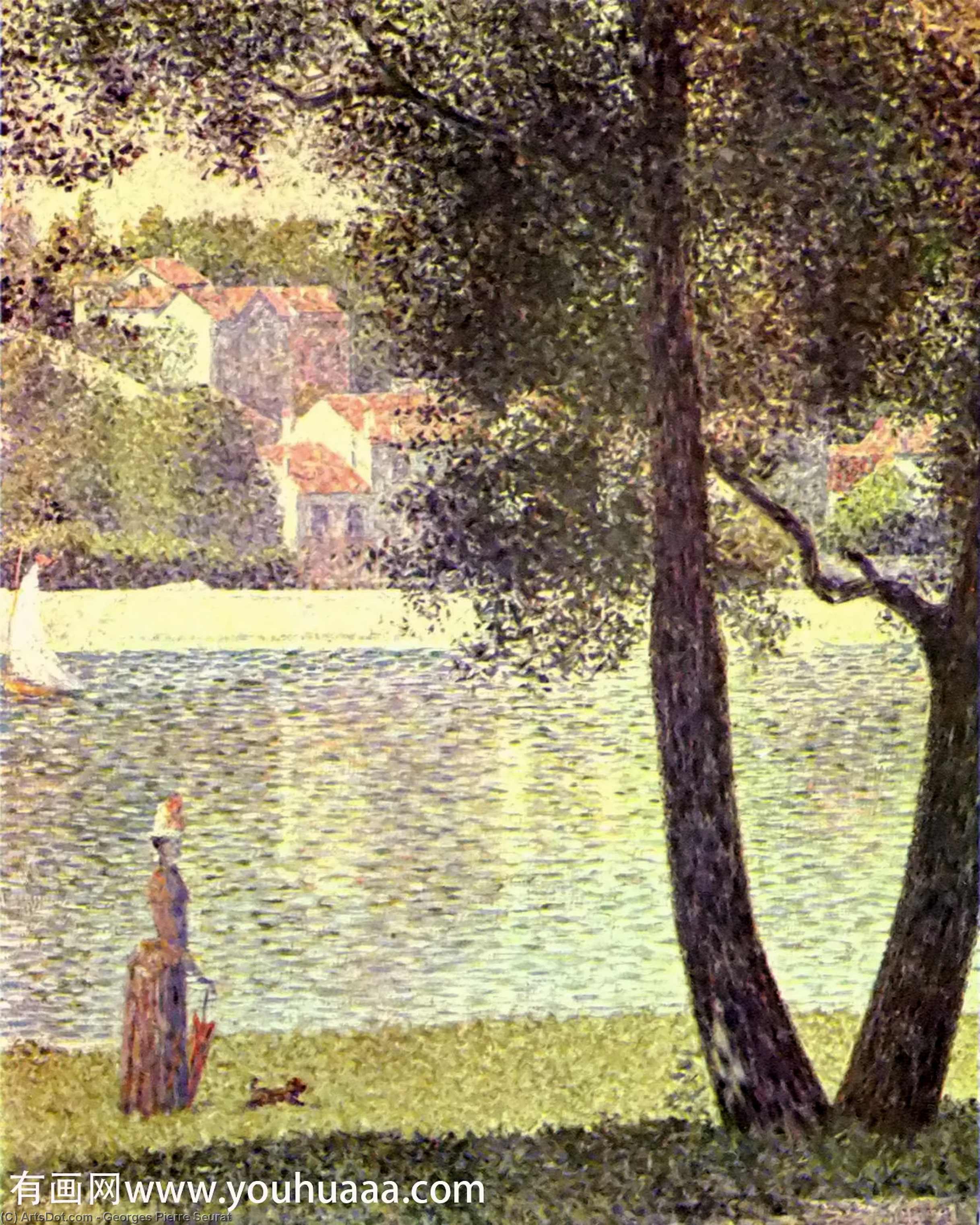 The Seine At Courbevoie — Georges Seurat
