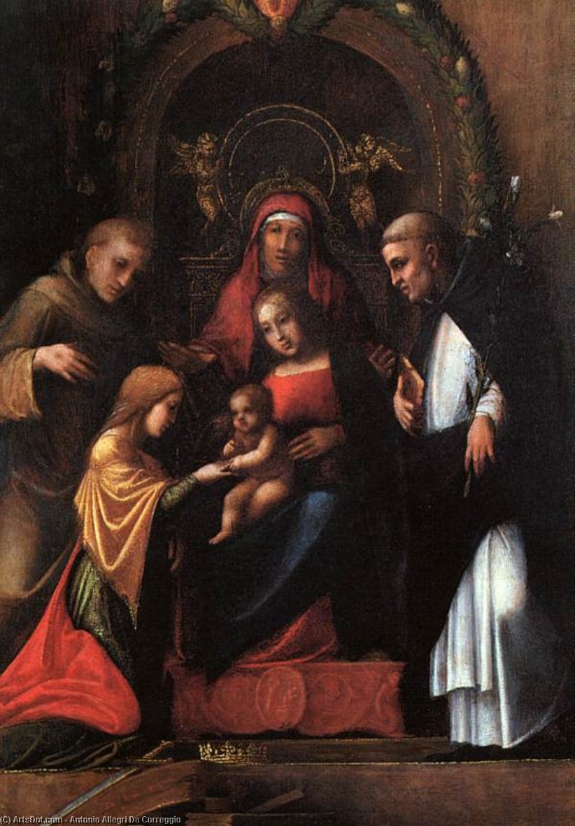 The Mystic Marriage Of St. Catherine — Antonio Allegri Da Correggio