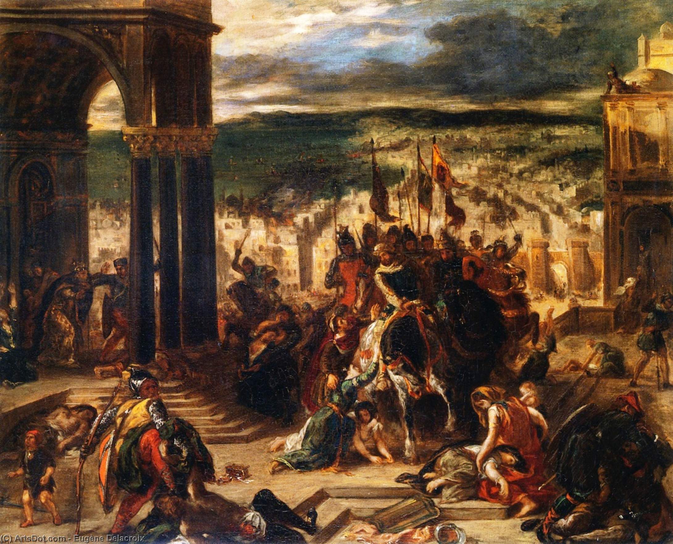 Entry Of The Crusaders Into Constantinople — Ежен Делакроа