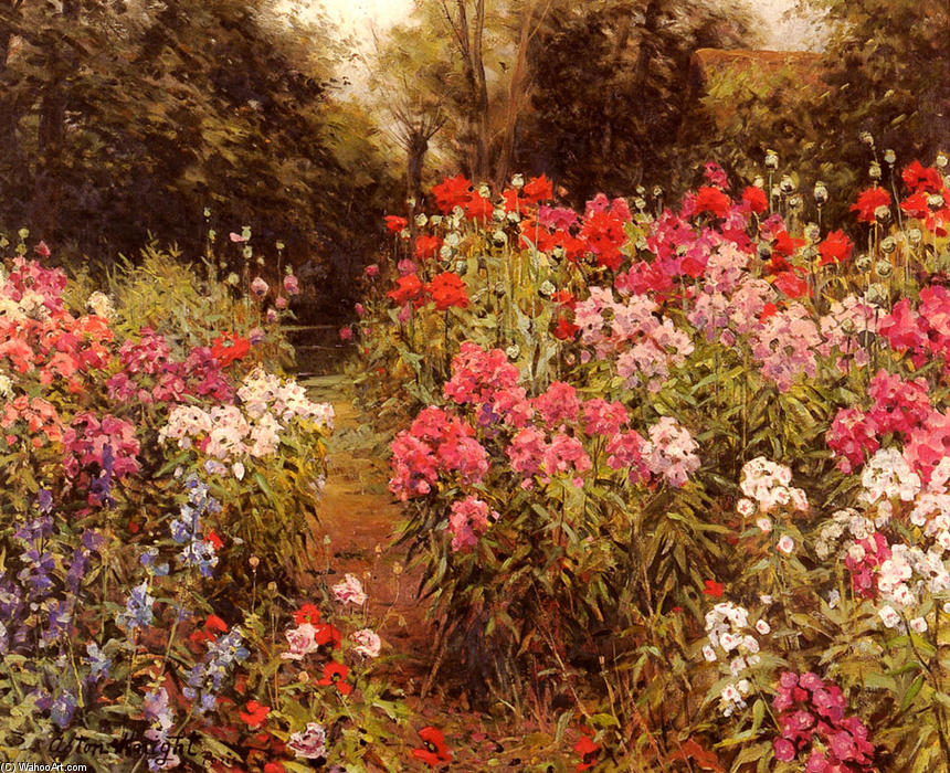 A Flower Garden — Louis Aston Knight
