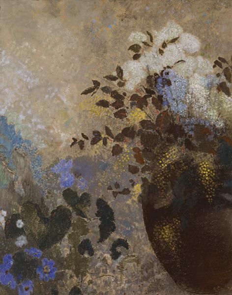Flowers In A Black Vase — Odilon Redon