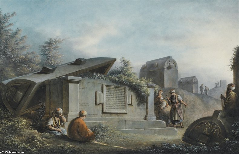 The Cemetery At Caccamo In The Province Of Karamania, Turkey — Luigi Mayer