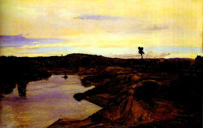 Poussin's Walk, The Roman Campagna — Jean-baptiste-camille Corot