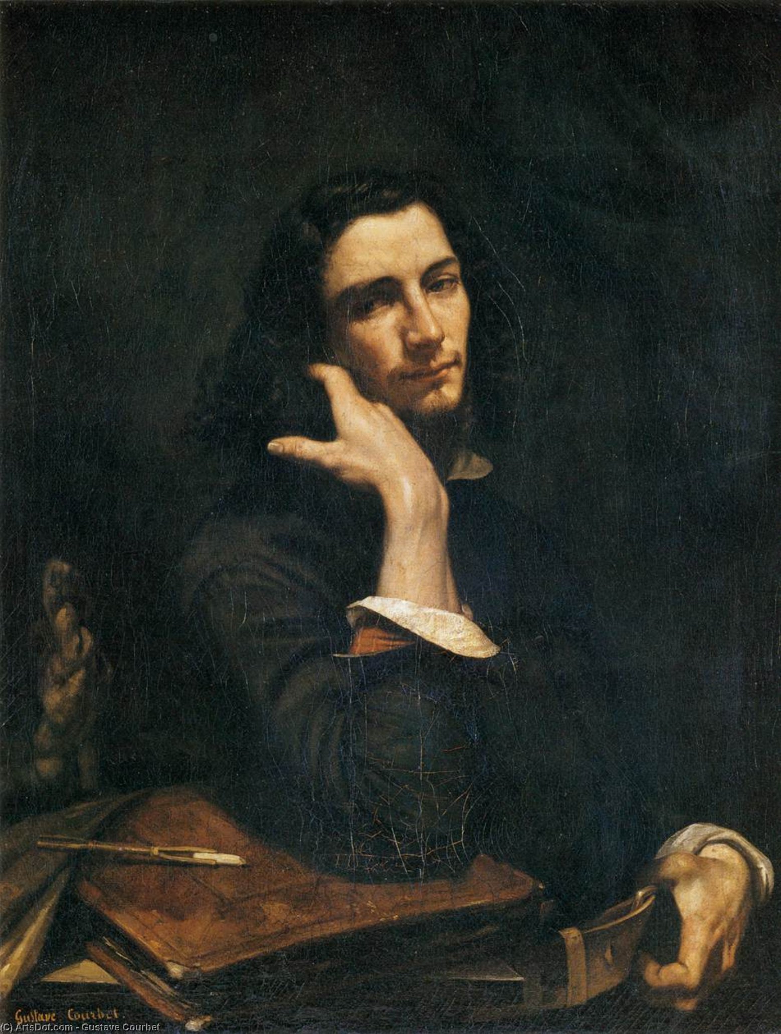Self-portrait (man With Leather Belt) — Gustave Courbet