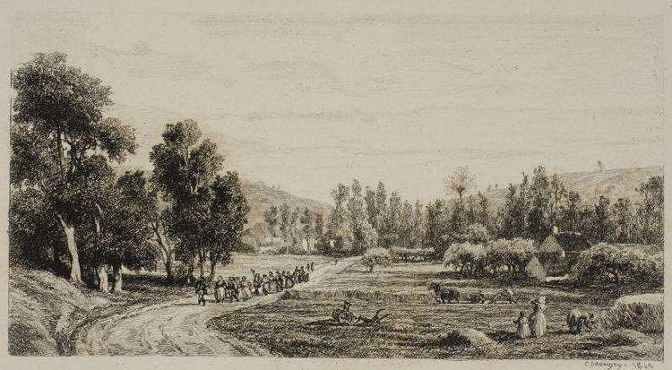 How Cities Are Born (wedding In The Village) — Charles-françois Daubigny