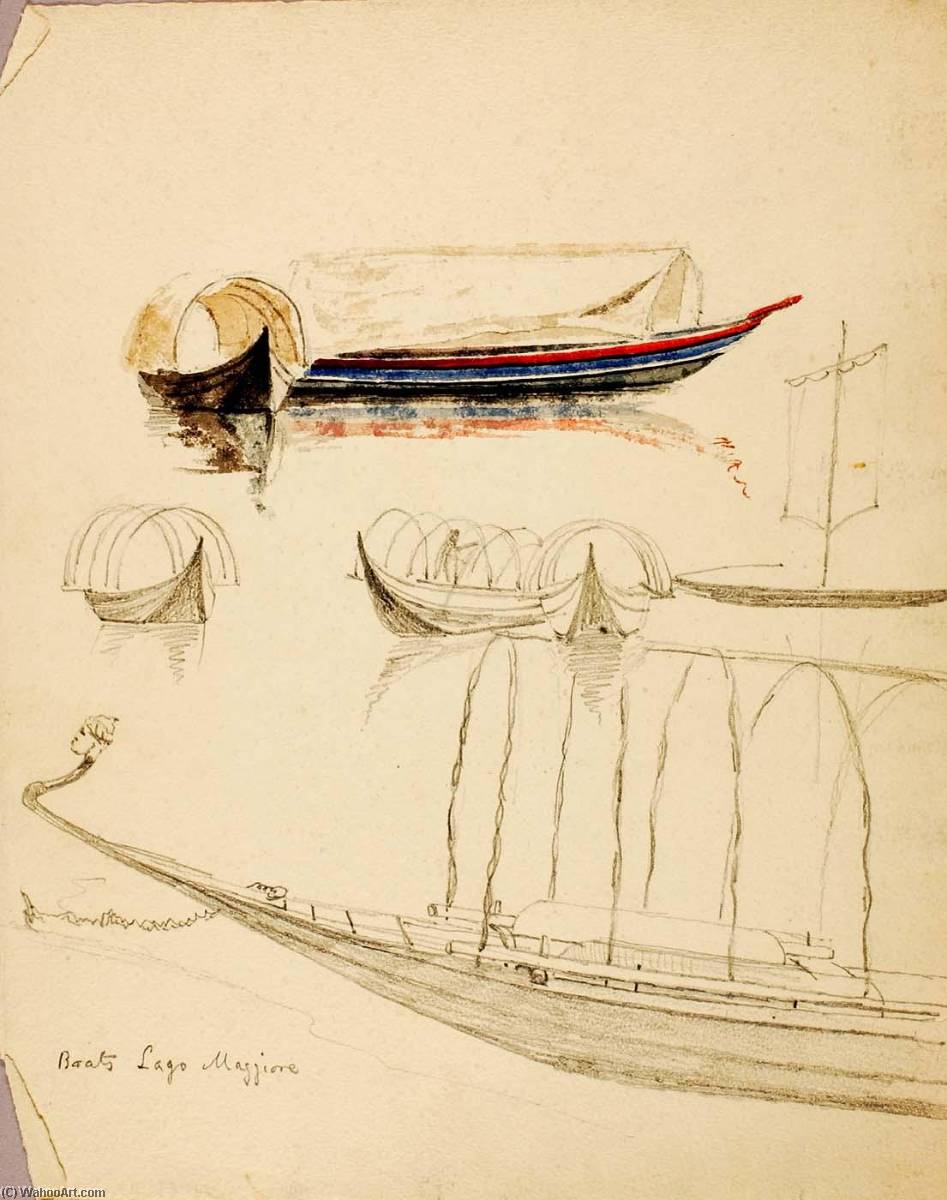 Boats, Lago Maggiore — Miner Kilbourne Kellogg