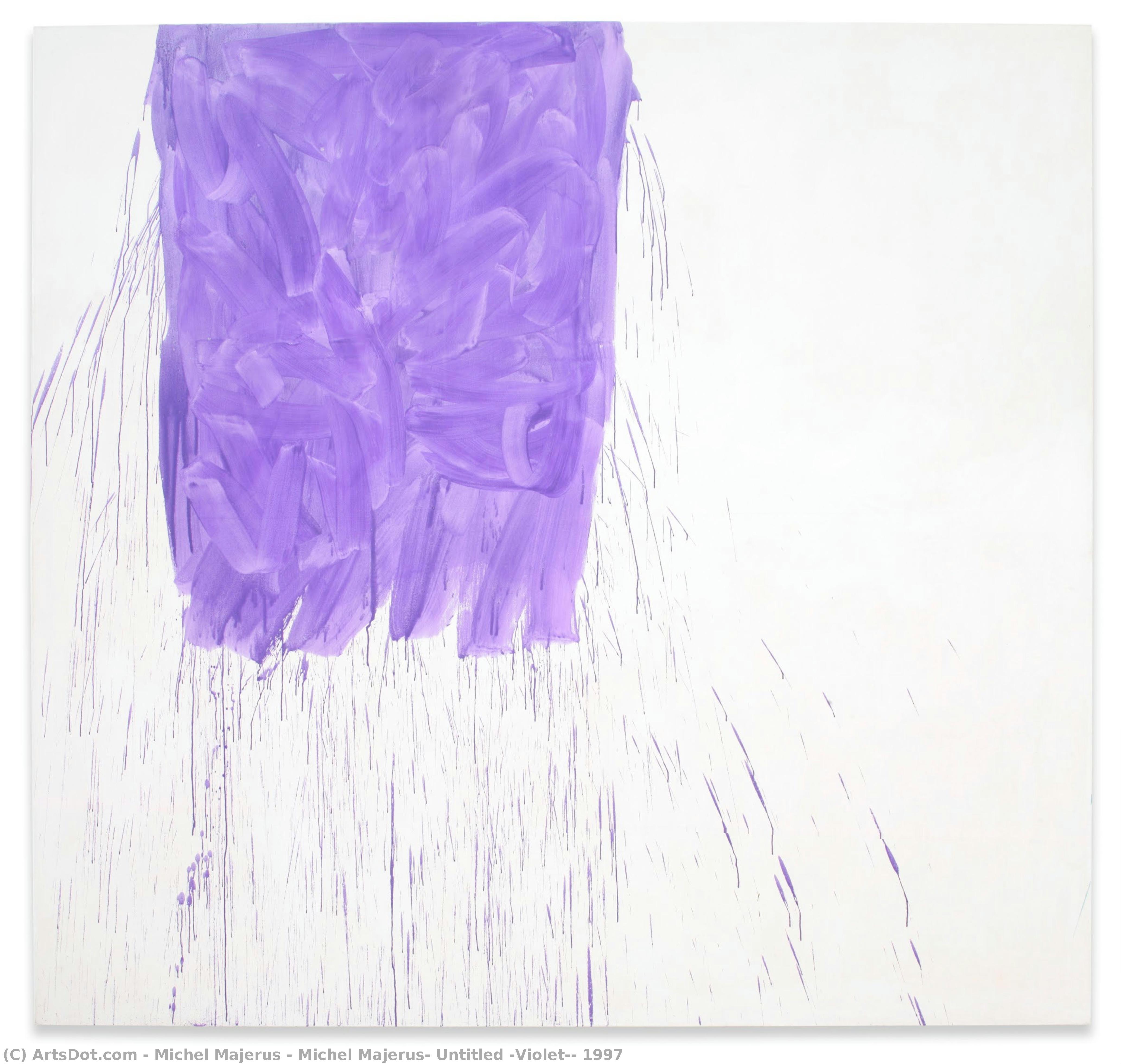 Michel Majerus: Untitled (violet), 1997 — Michel Majerus