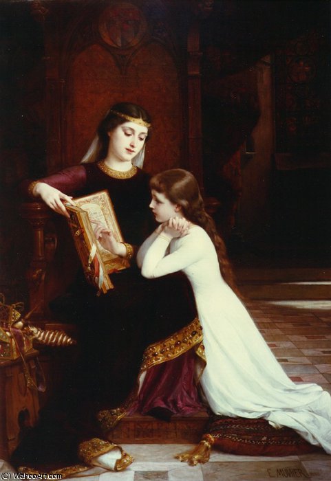 The Reading Lesson — Эмиль Муньер