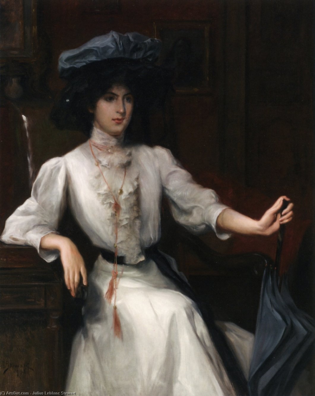 Portrait Of A Woman — Julius Leblanc Stewart