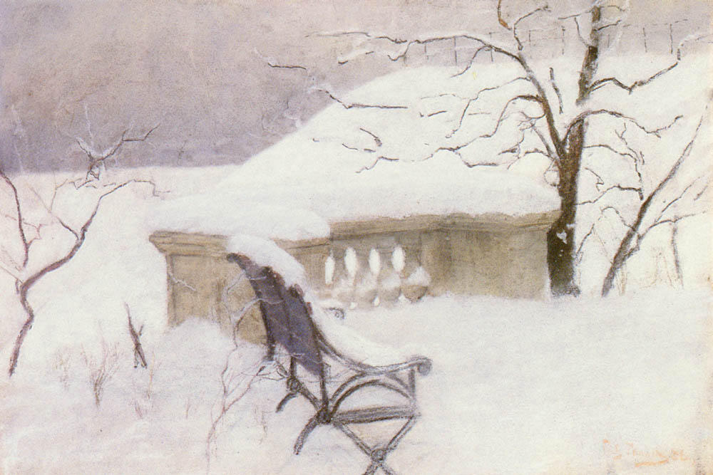 In The Elbank, Hamburg — Frits Thaulow