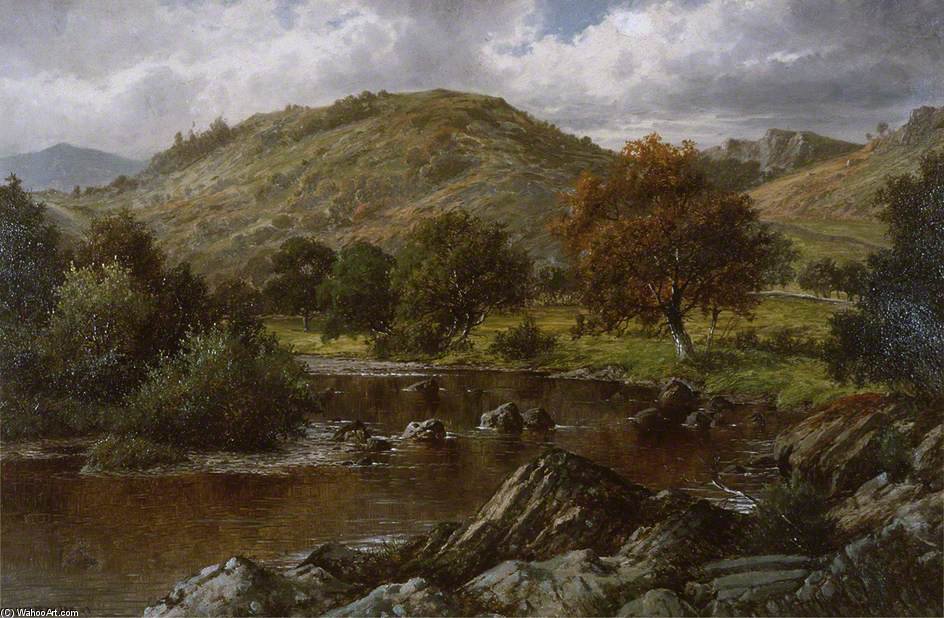 On The Lledr Above Lledr Bridge — William Henry Mander