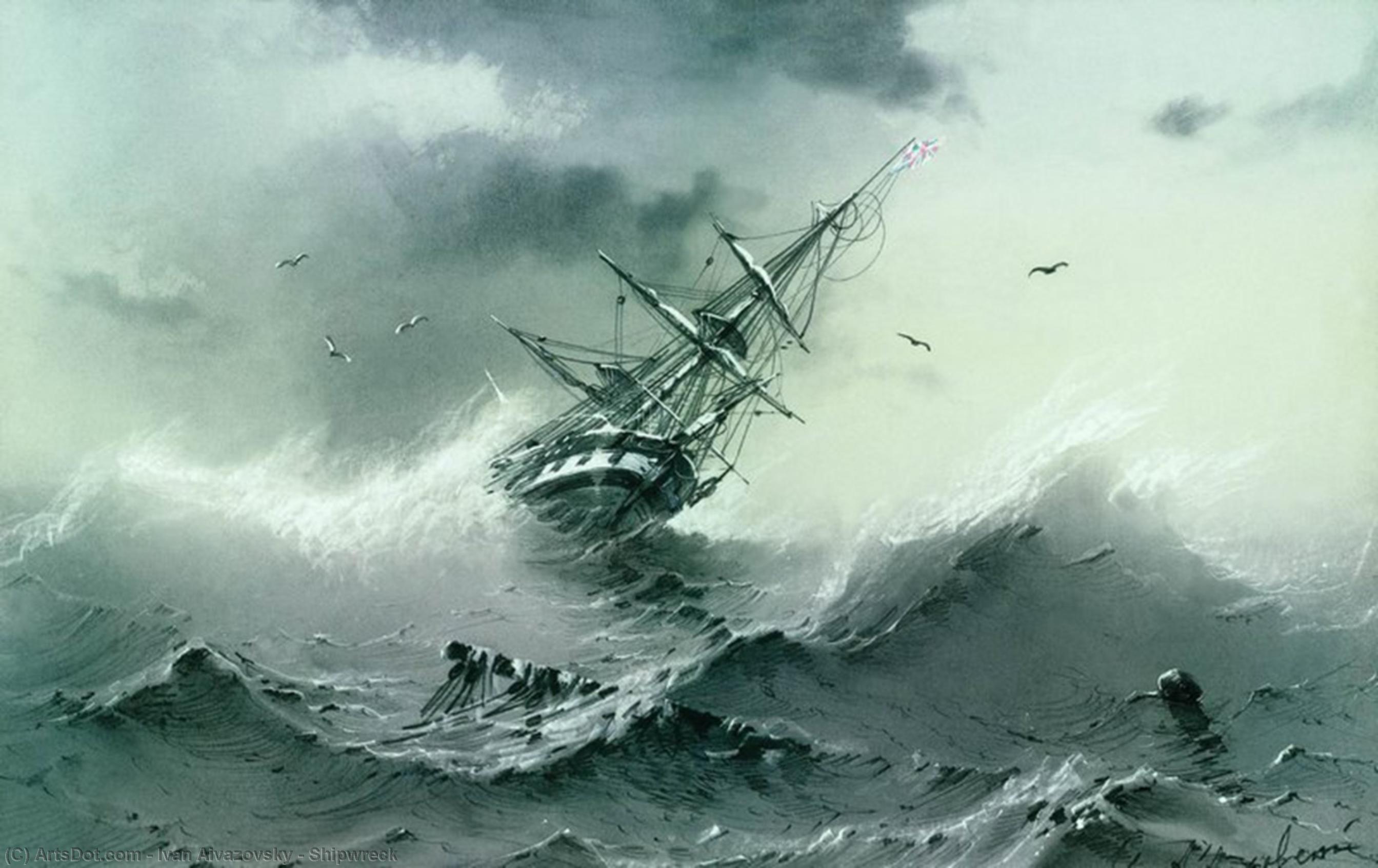 Shipwreck — Ivan Konstantinovich Aivazovsky
