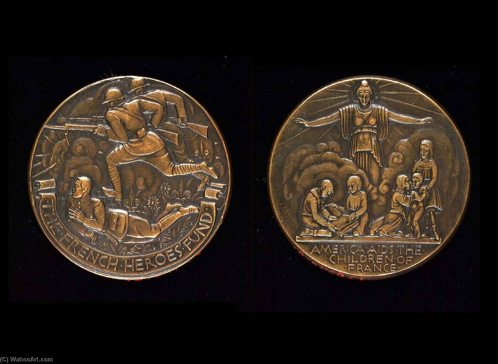 French Heroes Fund Medal — Pol Menšip