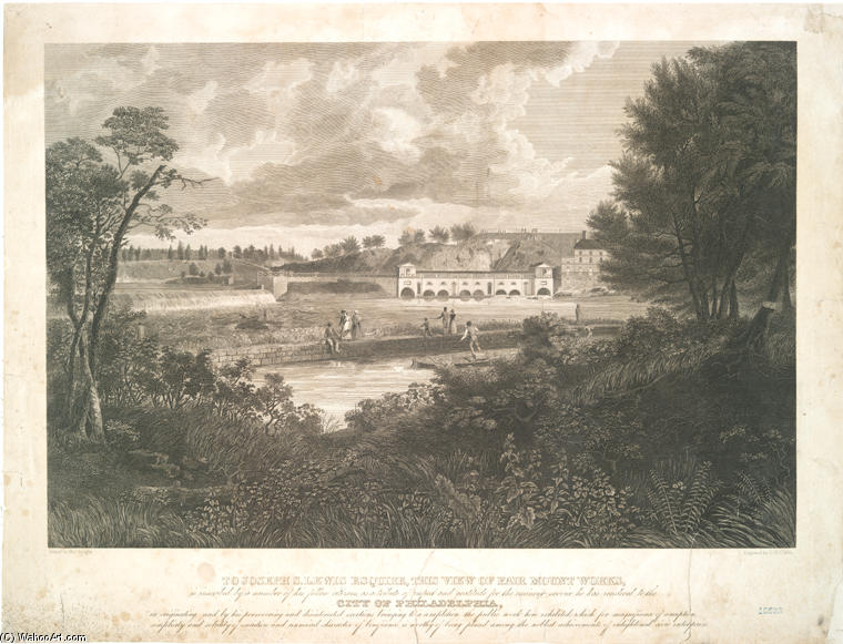 To Joseph S. Lewis Esquire, This View Of Fair Mount Works — Thomas Doughty