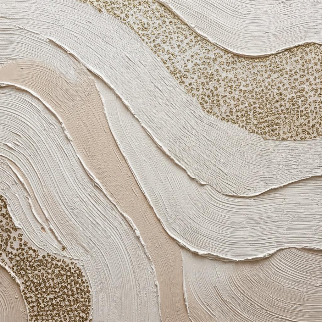 Ethereal Strata Of Sand And Light In Sculptural Monochromatic Relief — David Moreau