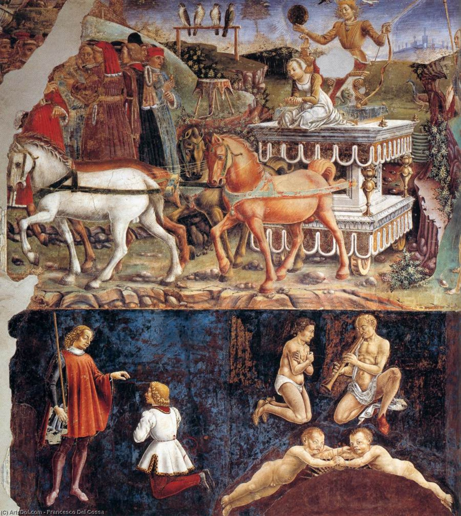 Allegorie Des Mai: Triumph Des Apollo (detail) — Francesco Del Cossa