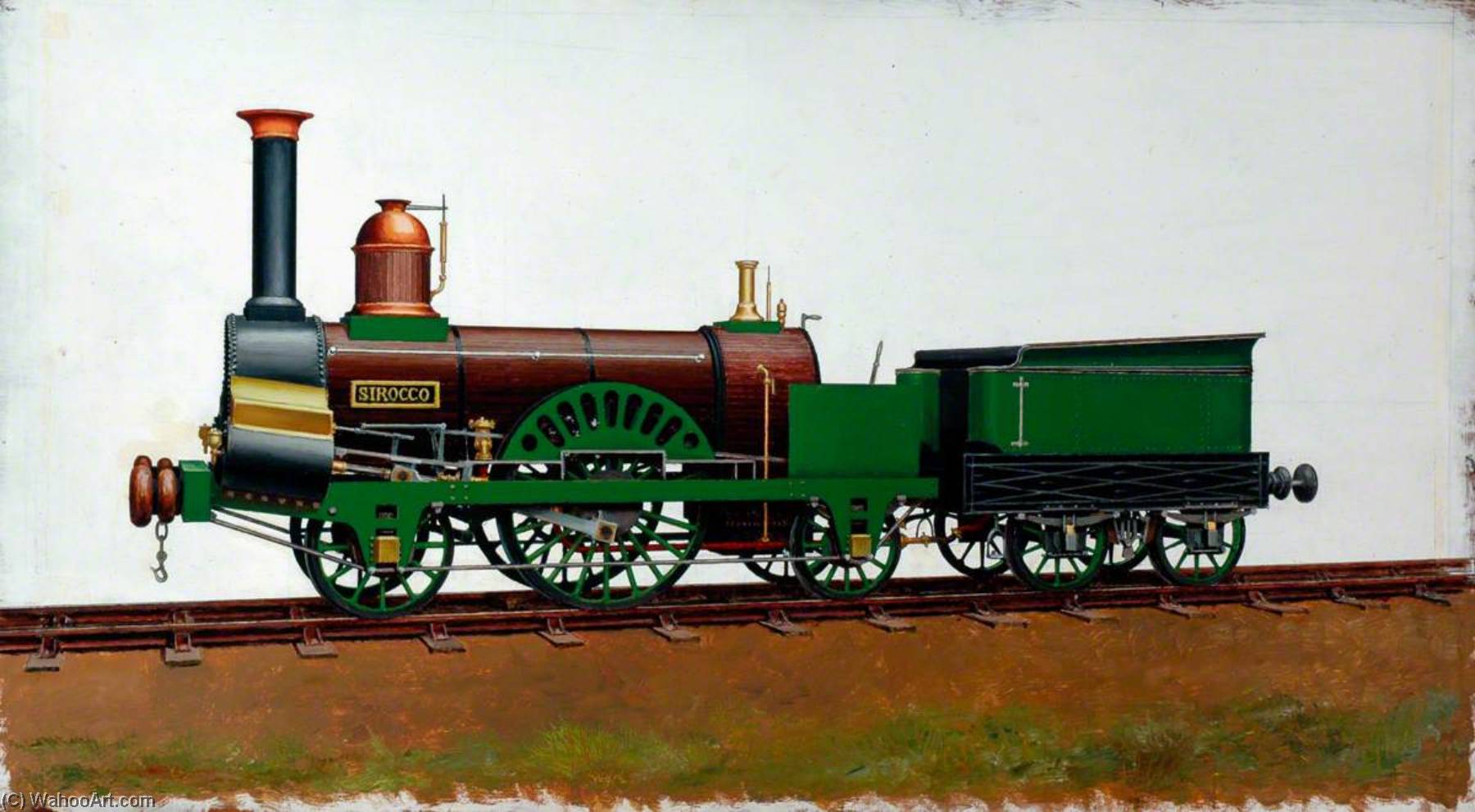 Grand Junction Railway 2–2–2 Locomotive 'sirocco' — Henry Maurice Whitcombe