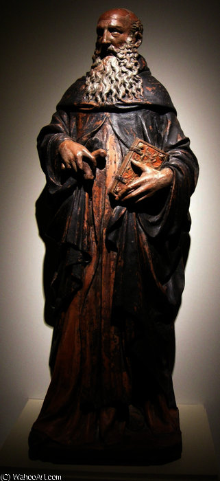 Sant'antonio Abate, Circa, Da Oratorio Del Crocifisso, Borgo A Mozzano, Lucca — Nanni Di Bartolo