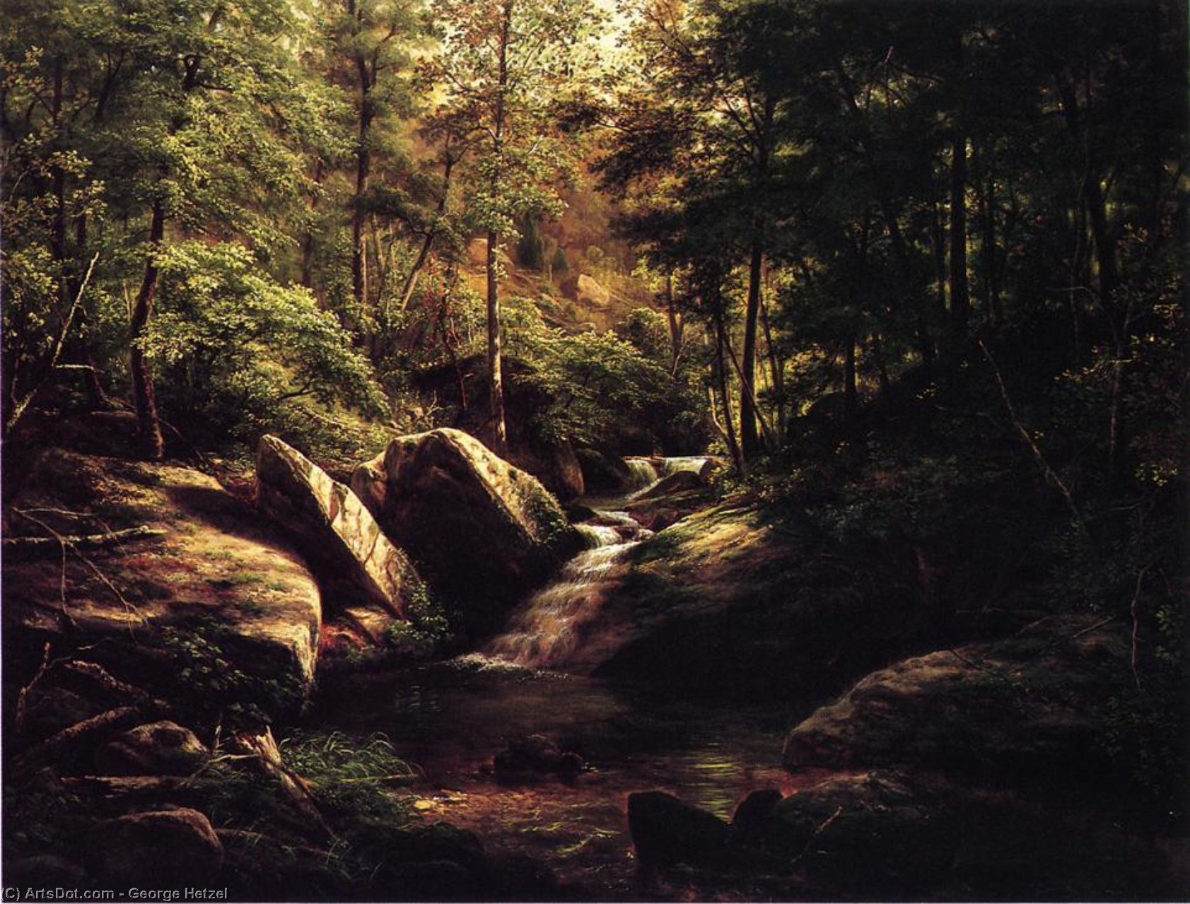 Trout Stream In The Alleghenies — George Hetzel
