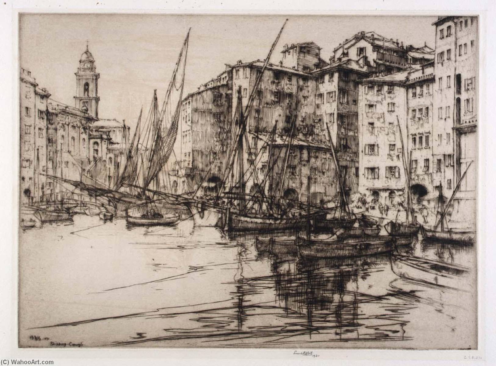 Shipping, Camogli — Ernest D Roth
