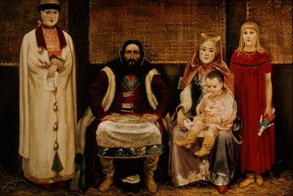 A Merchant And His Family In The Seventeenth — Andrei Petrovich Ryabushkin