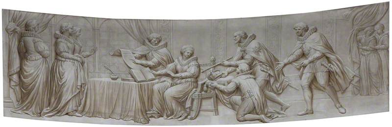 The Dukes Of Northumberland And Suffolk Entreating Lady Jane Grey To Accept The Crown (after Giovanni Battista Cipriani) — Biagio Rebecca