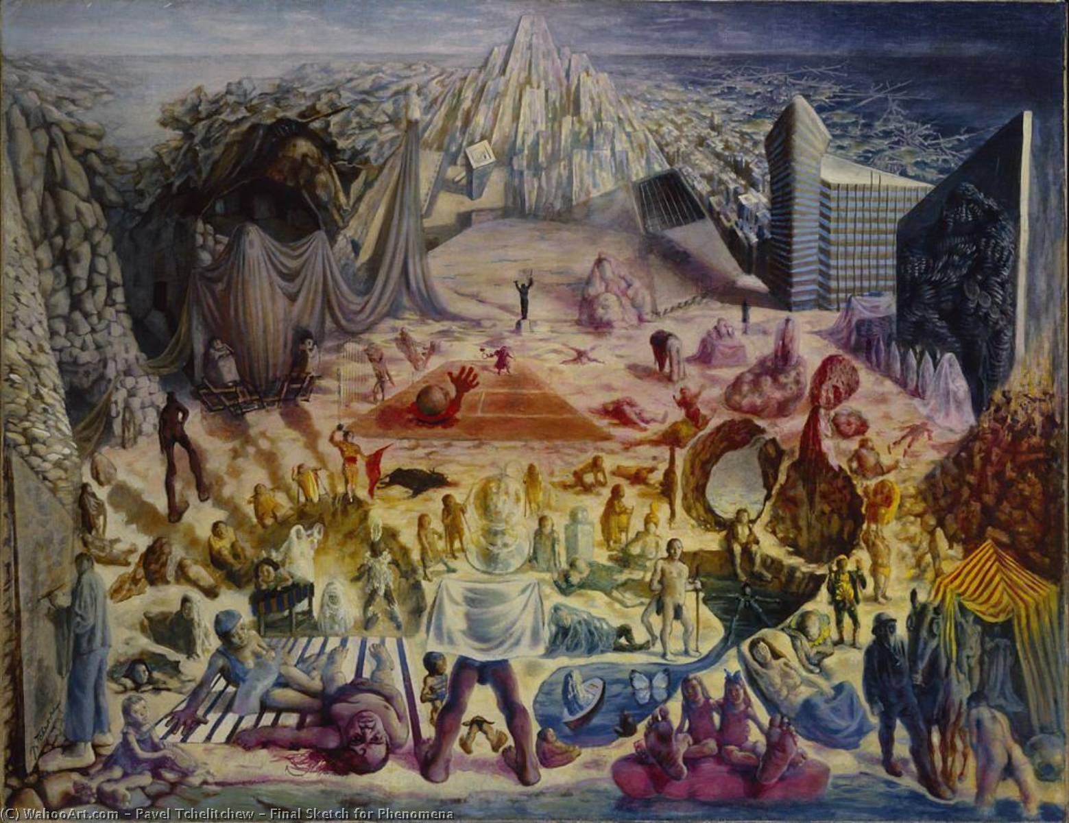 Final Sketch For Phenomena — Pavel Tchelitchew
