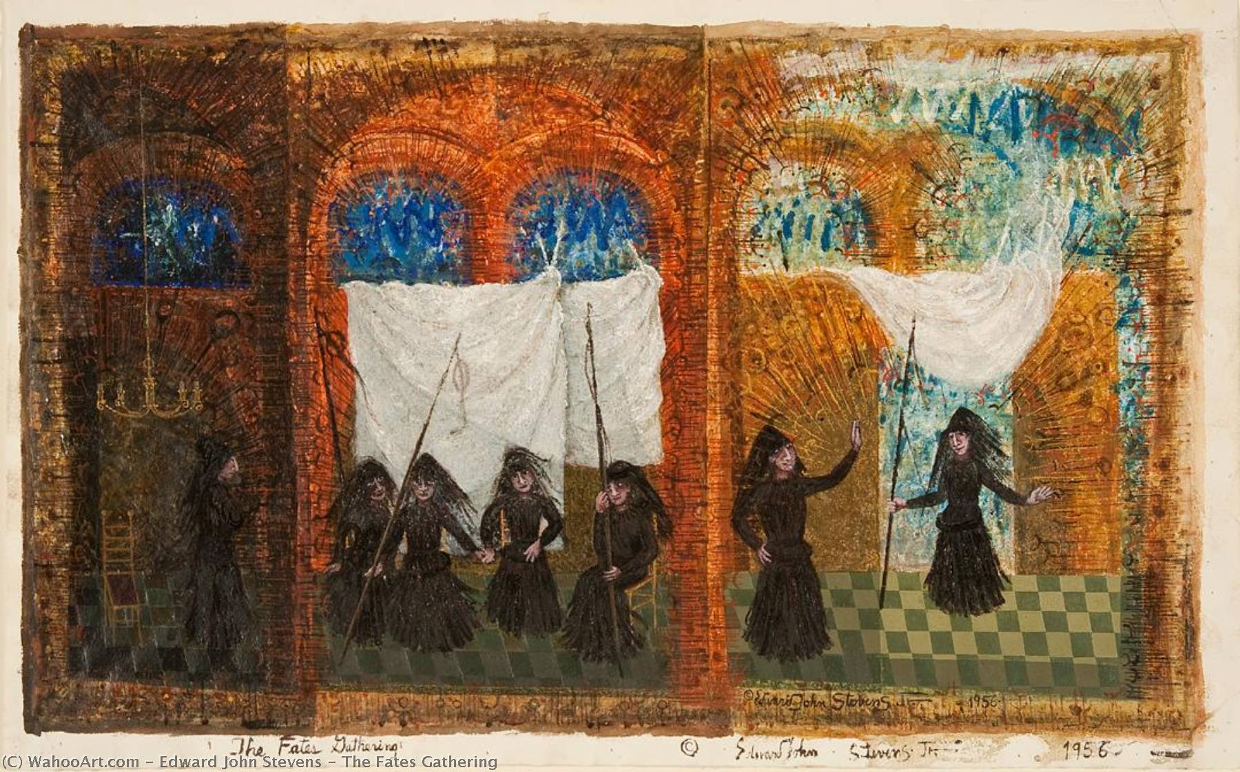 The Fates Gathering — Edward John Stevens