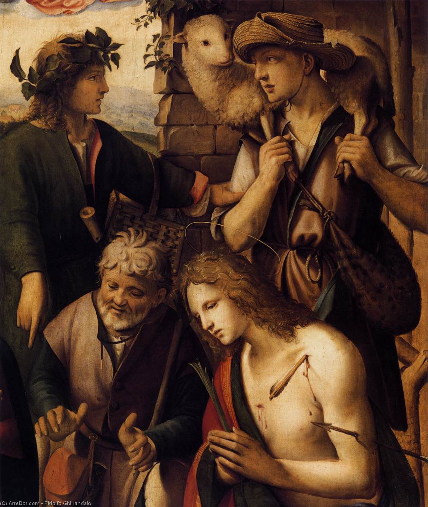 Adoration Of The Shepherds (detail) — Michele Di Ridolfo Del Ghirlandaio (michele Tosini)