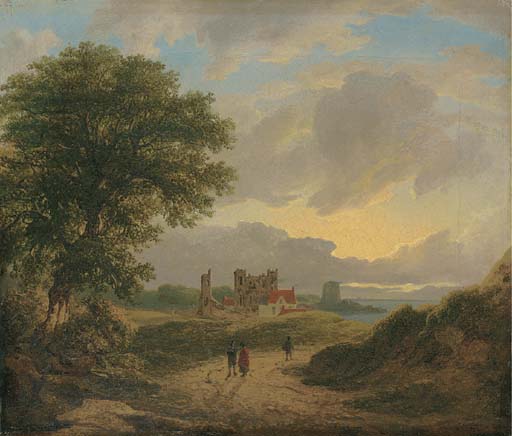 A View Of Bullock Castle And Bawn, Dalkey, Co. Dublin — James Arthur O Connor
