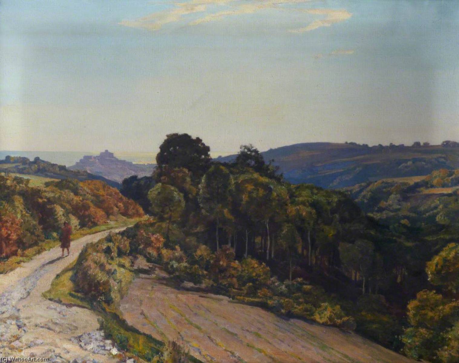 Looking On To Cagnes, Alpes Maritimes, France — Herbert Edwin Pelham Hughes-stanton