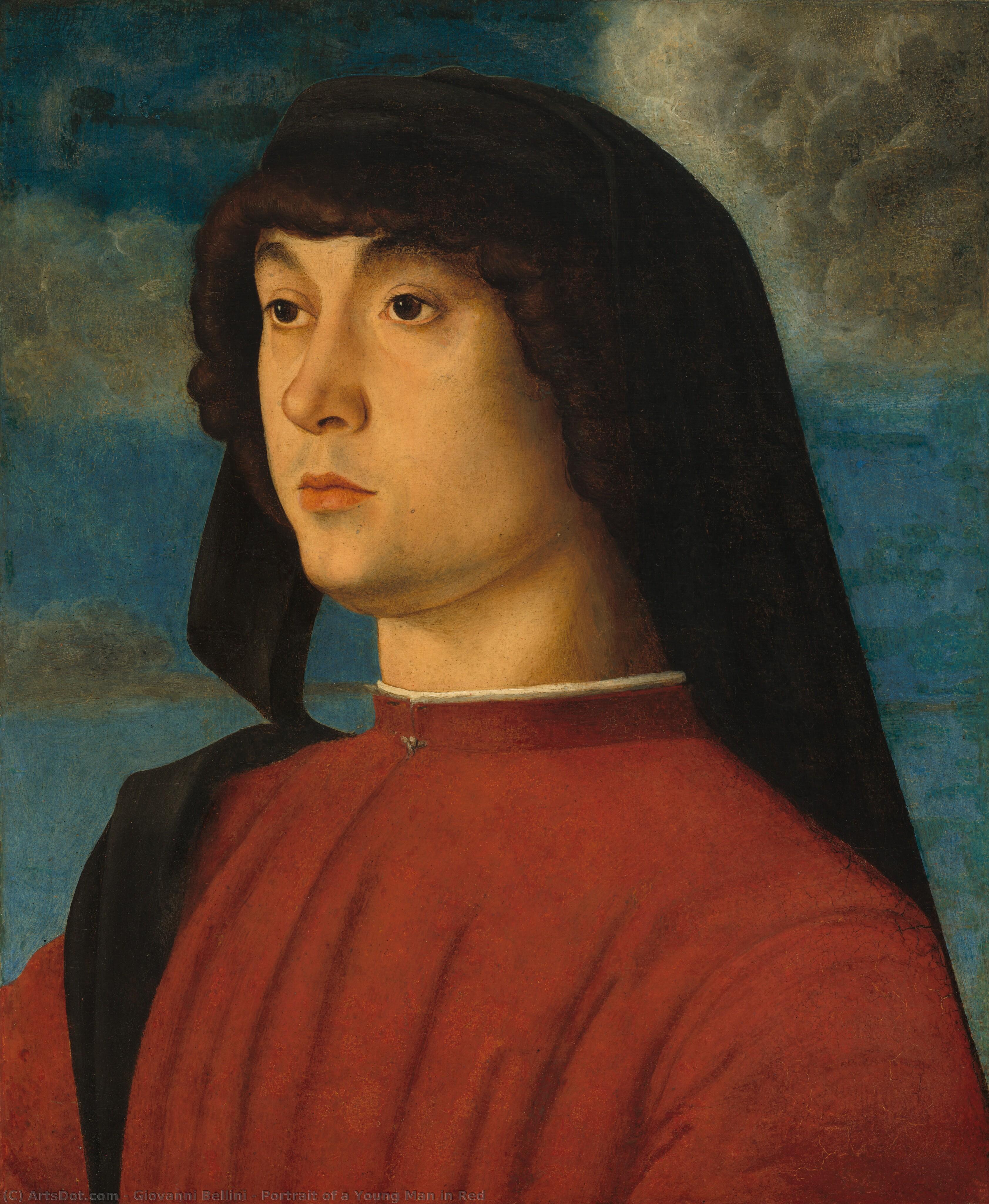 Portrait Of A Young Man In Red — Јован Антони Белини