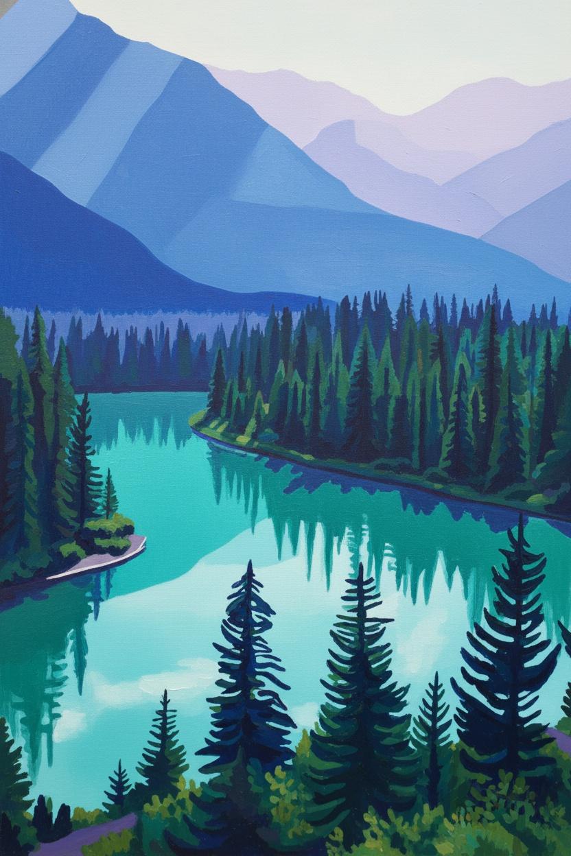 Azure Stillness: An Infinite Reflection — Jacques Villedieu