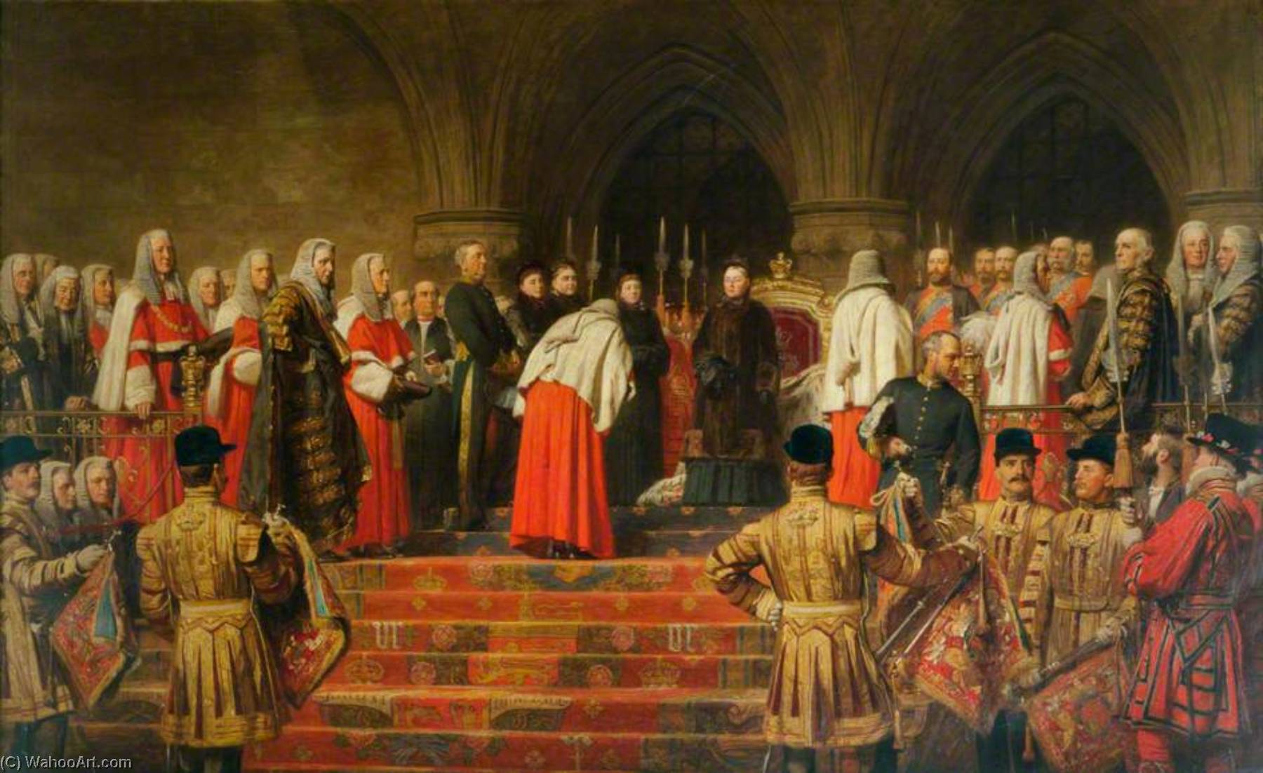 Queen Victoria Opening Of The Royal Courts Of Justice, 1882 — Henry Tanworth Wells