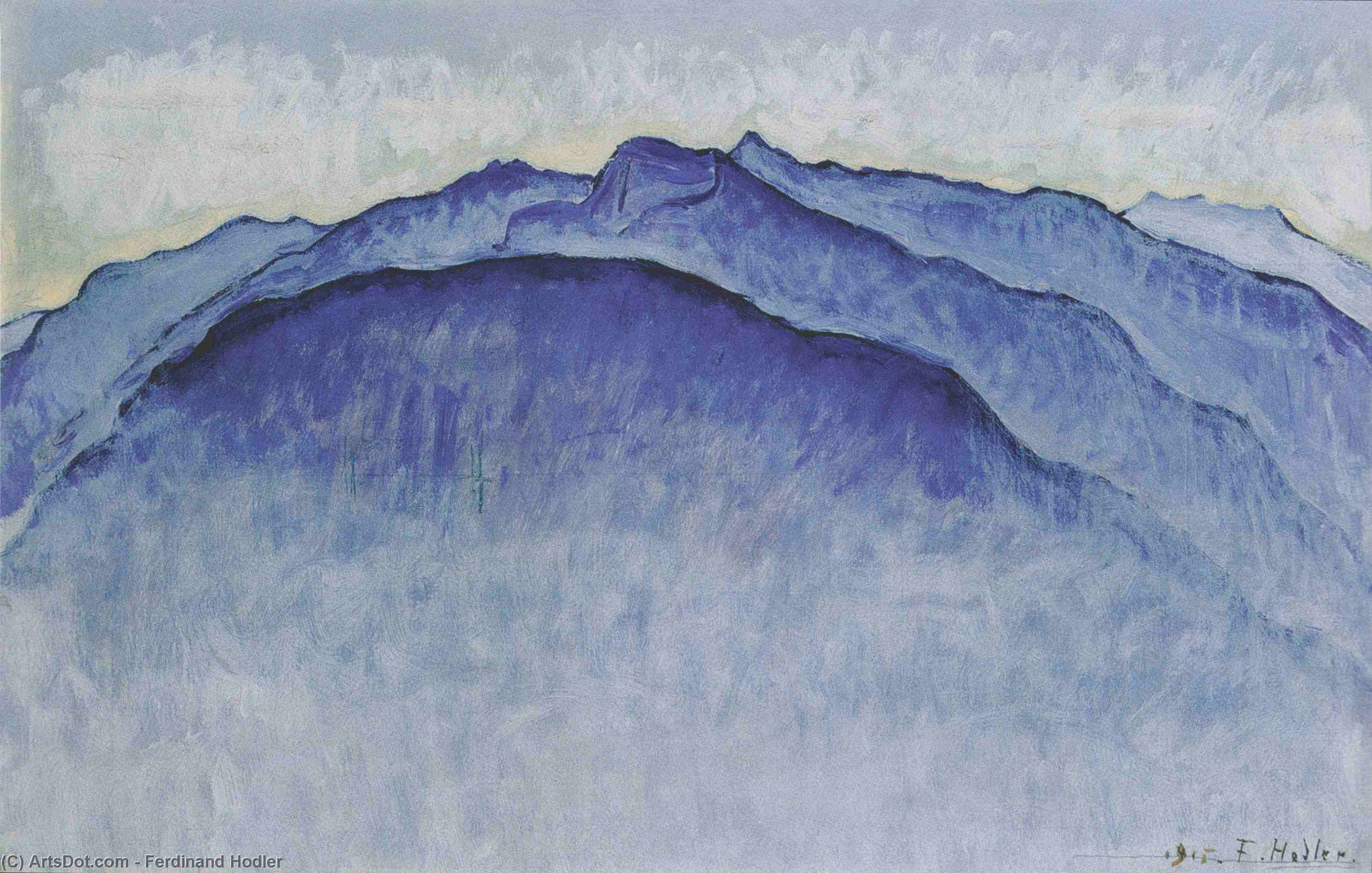 Peaks In The Morning — Ferdinand Hodler