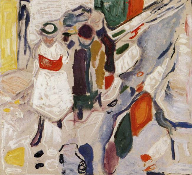 Children In The Street — Edvard Munch