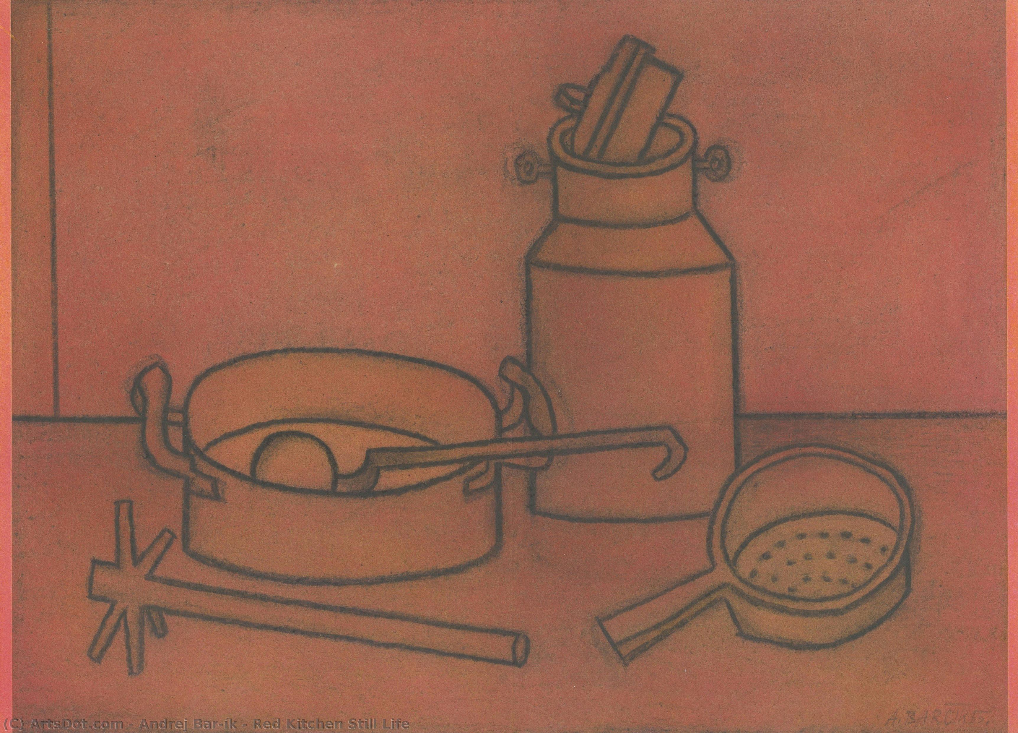 Red Kitchen Still Life — Andrej Barčík