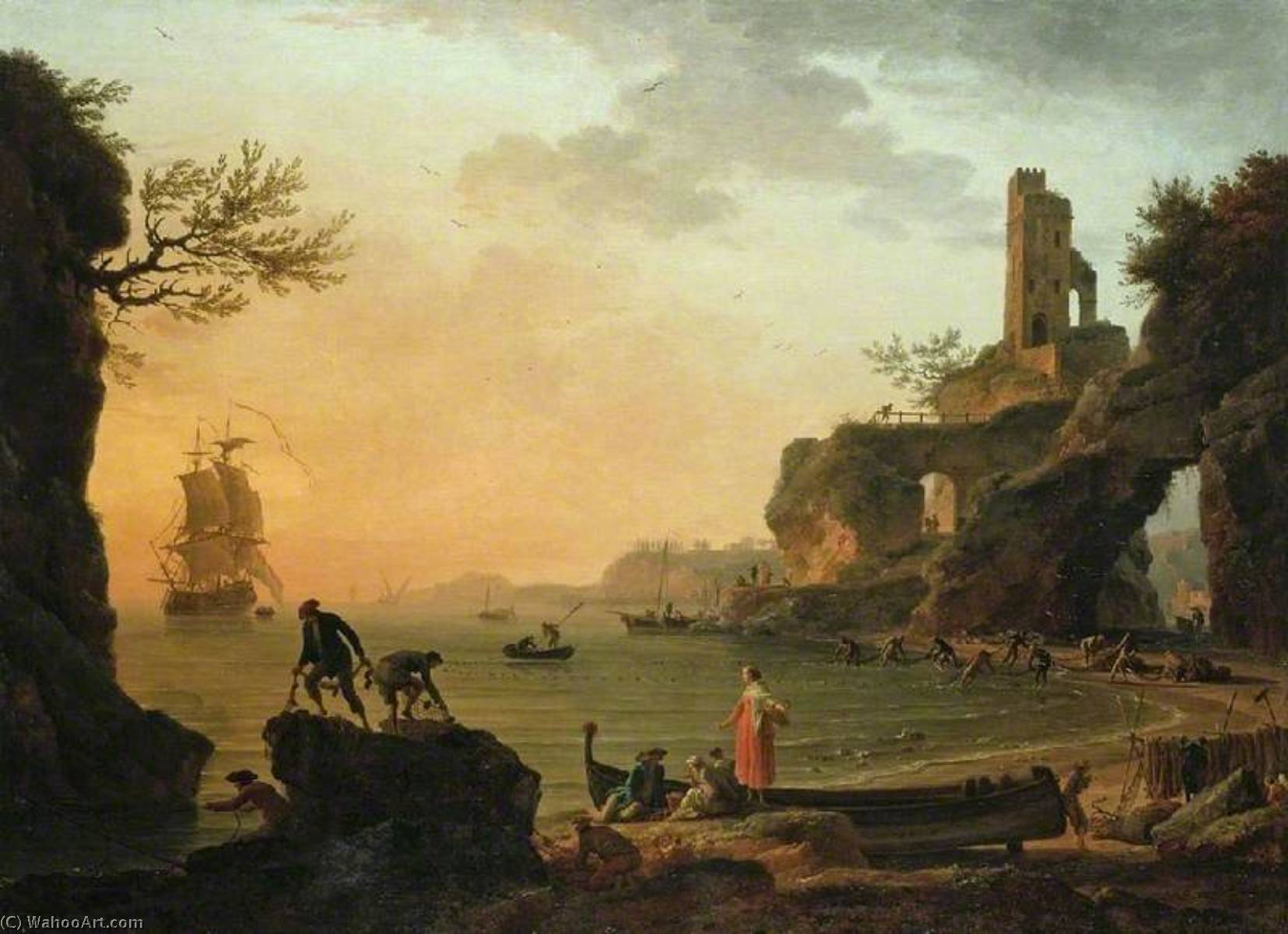 Sunset — Claude-joseph Vernet
