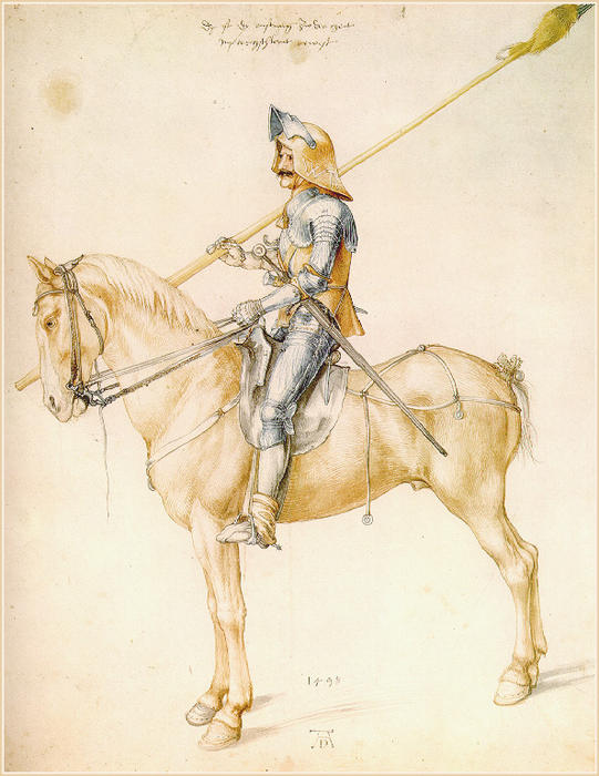 Knight On Horseback — Albrecht Dürer