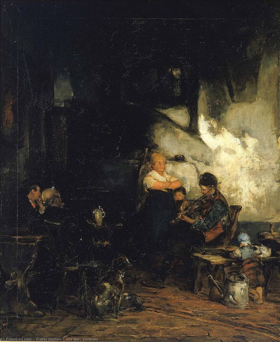 The Inn, Germany — Walter Shirlaw