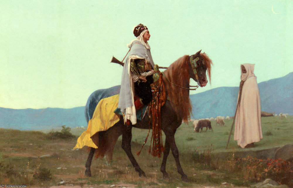 Rudolphe An Arab Horseman — Gustave Clarence Rodolphe Boulanger