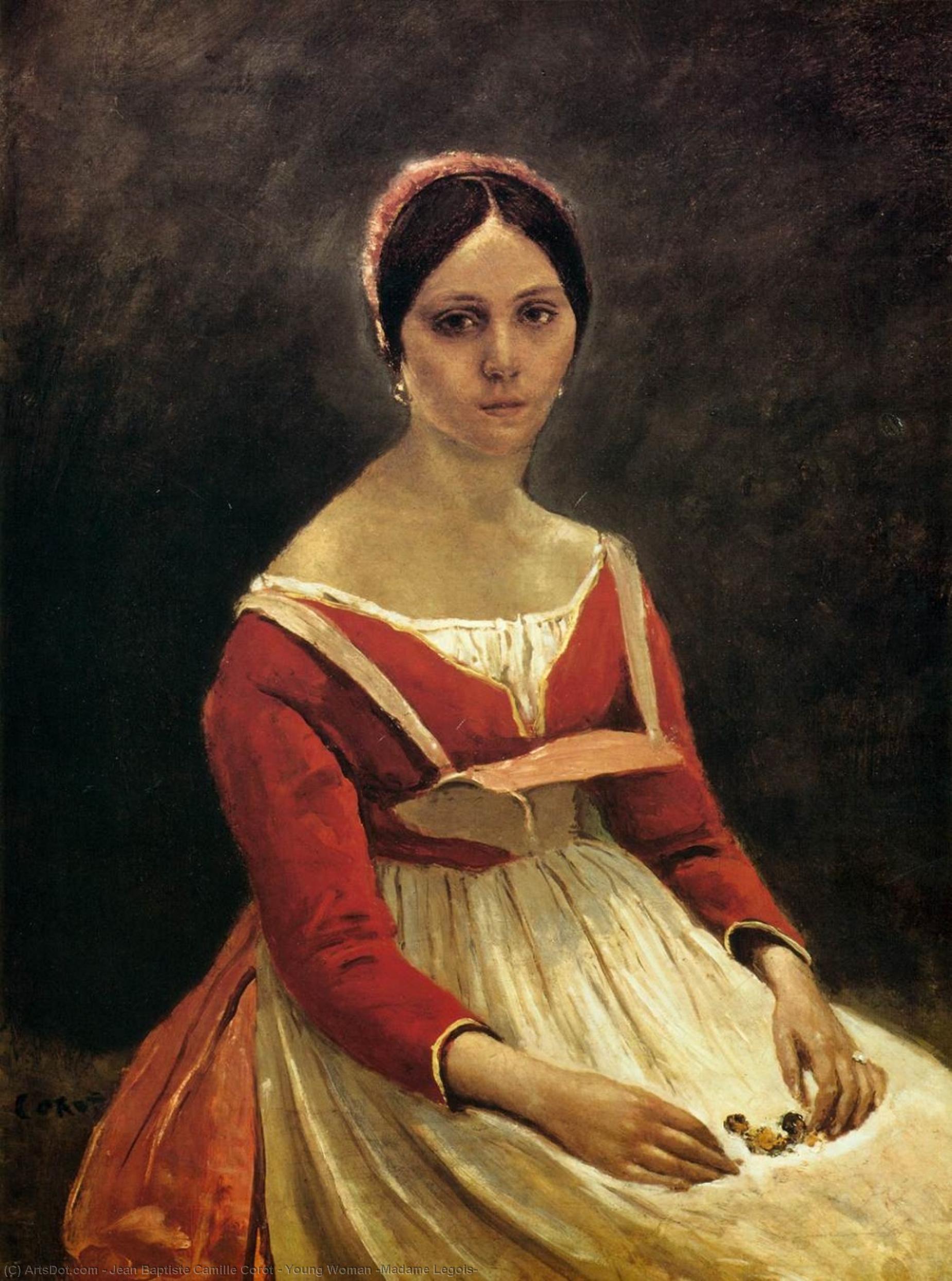 Young Woman (madame Legois) — Jean-baptiste-camille Corot