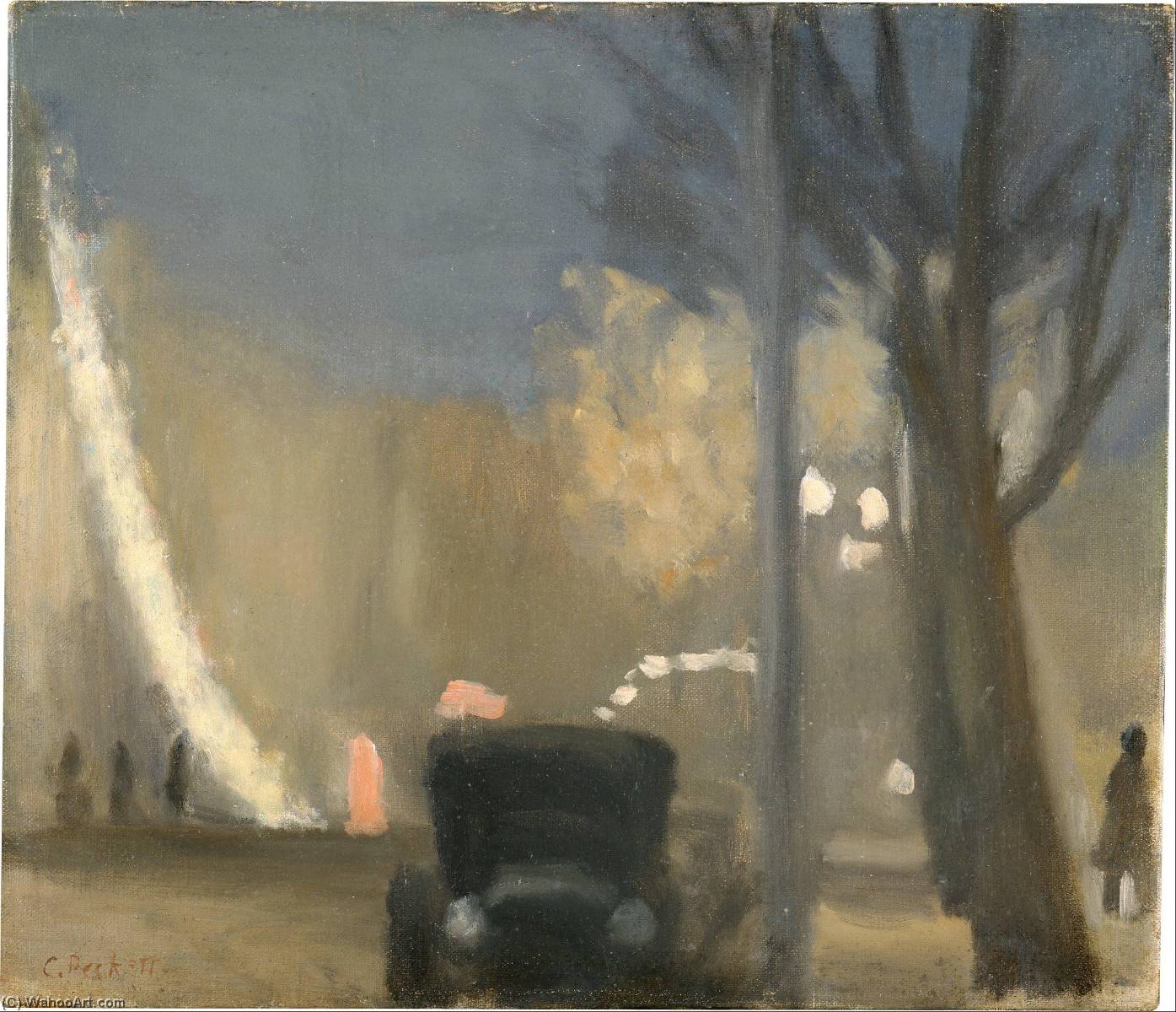 Collins Street, Evening — Clarice Beckett