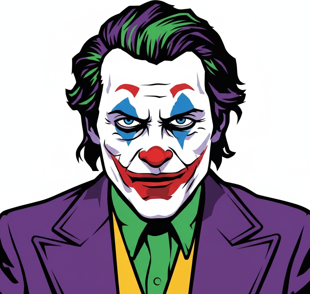 The Enigmatic Grin Of A Symmetrical Chaos In Vibrant Graphic Tones — Caroline Pelletier