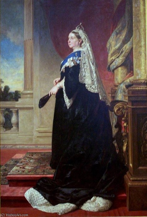 Portrait Of Victoria Of The United Kingdomqueen Victoria As Widow — Baron Heinrich Von Angeli