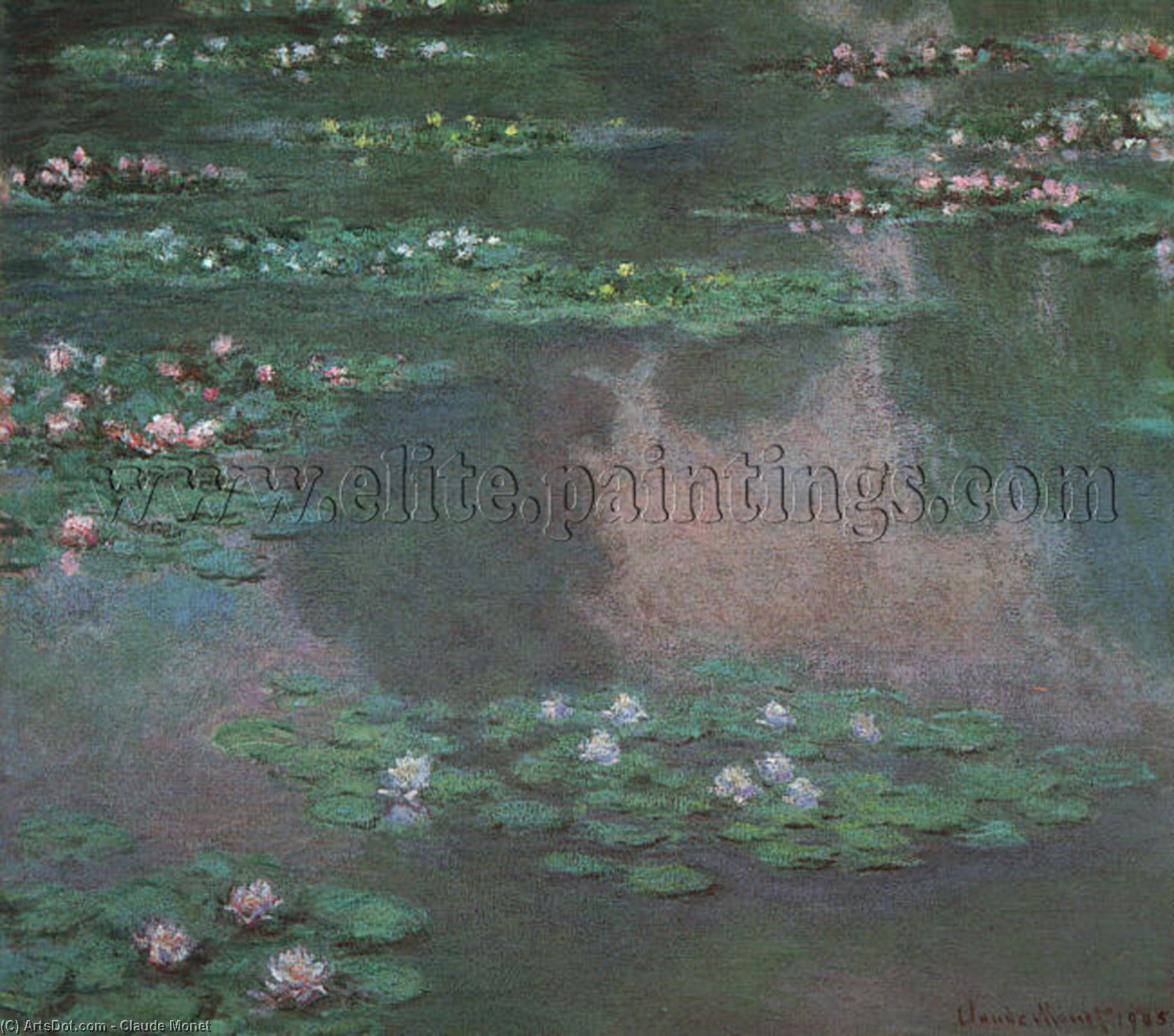 Water Lilies I, Oil On Canvas, Museum Of Fine Ar — クロード・モネ