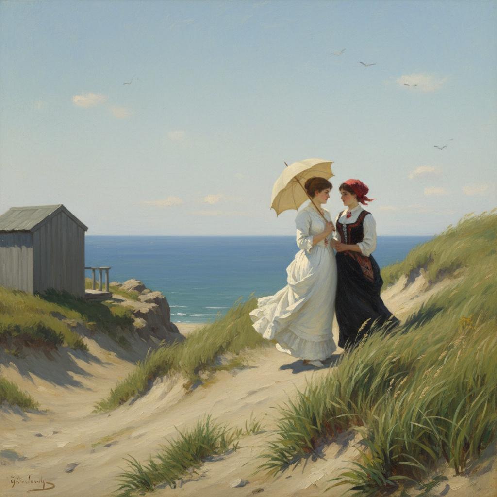 Solitude On The Azure Ridge: A Coastal Reverie — Marc Duvallier