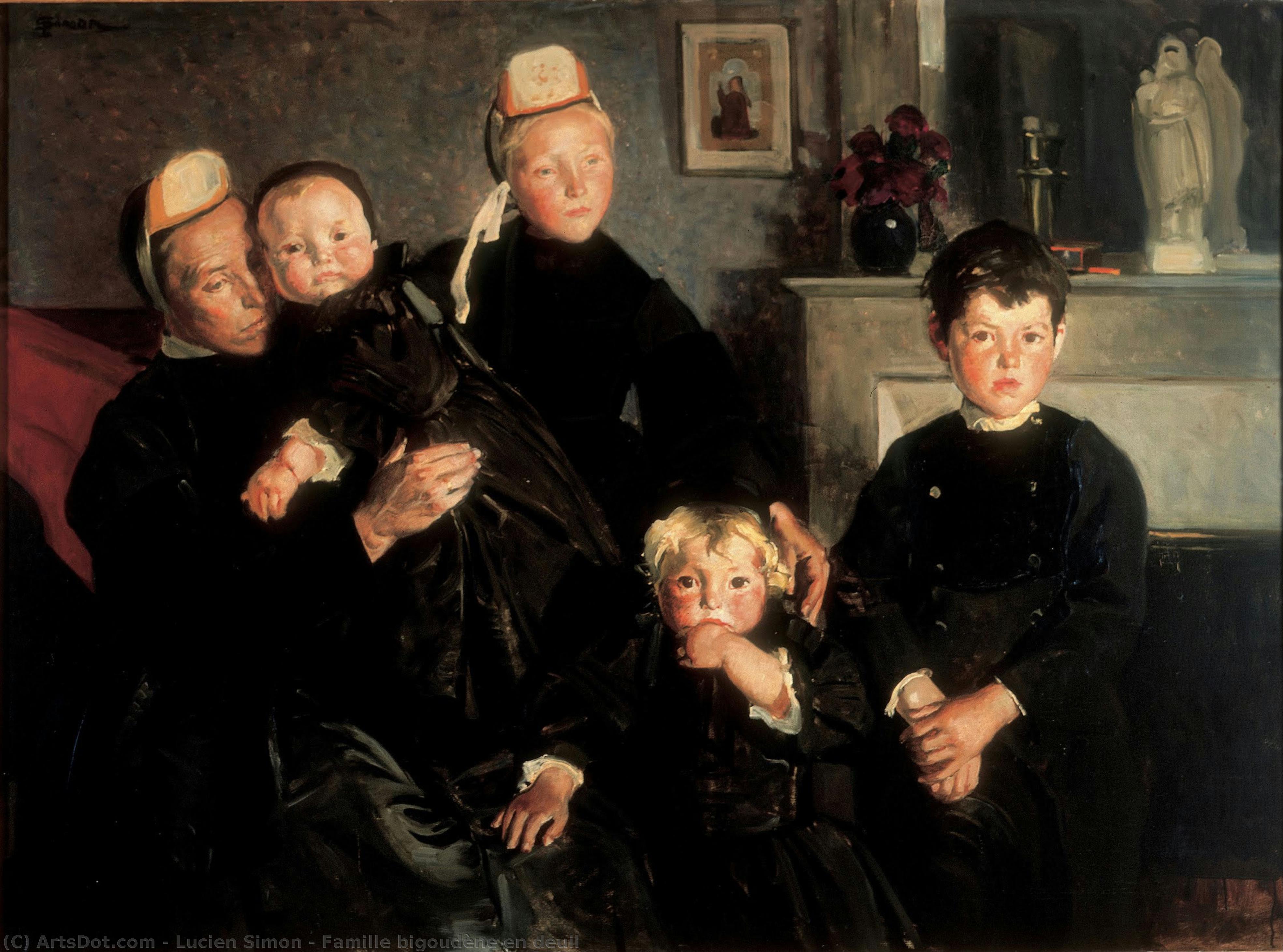 Famille Bigoudène En Deuil — Lucien Simon