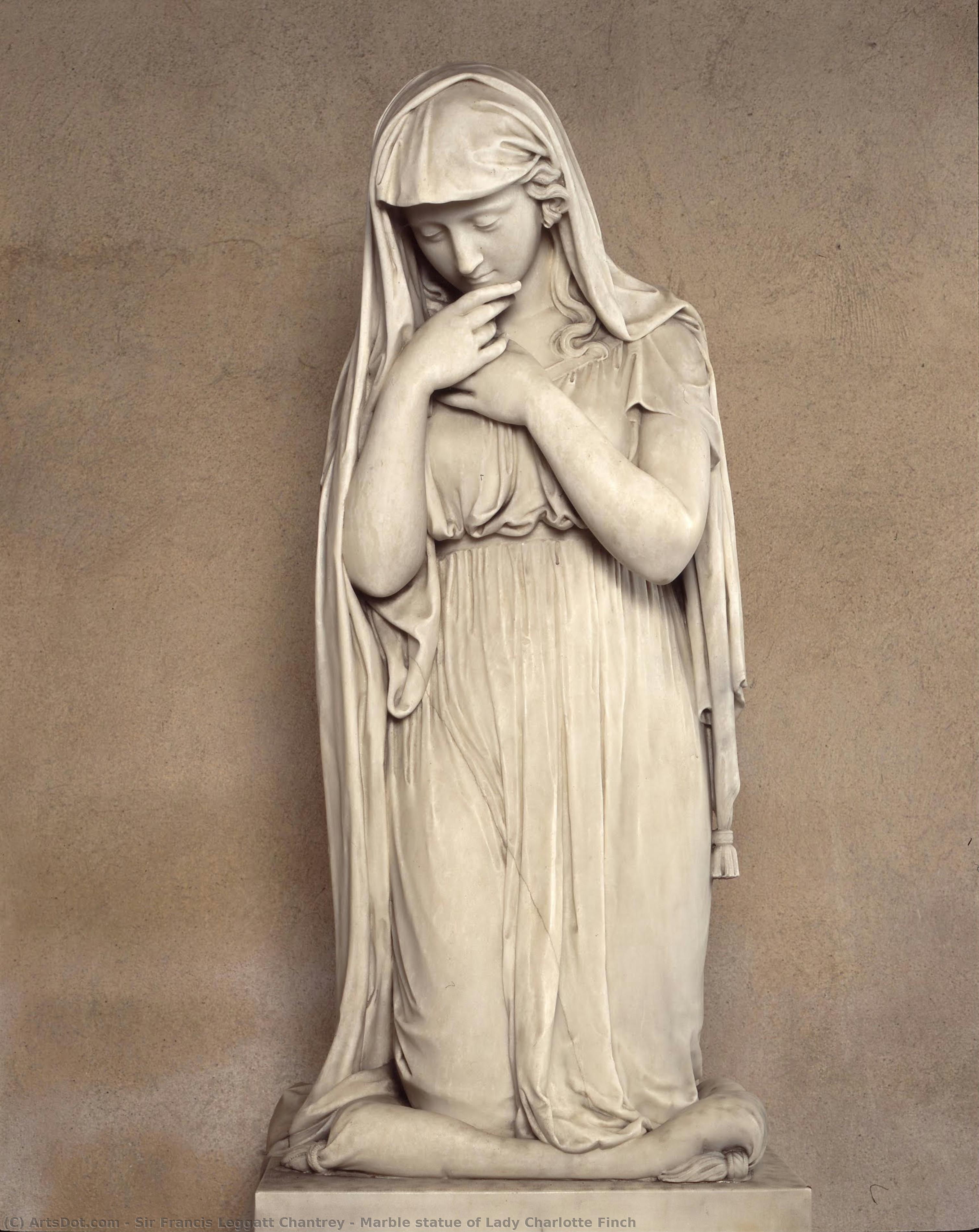 Marble Statue Of Lady Charlotte Finch — Sir Francis Leggatt Chantrey